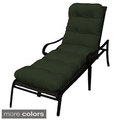 Outdoor All-weather Tufted Fabric Chaise Lounge Cushion