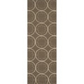 Hand-hooked Wenge Indoor/Outdoor Moroccan Trellis Rug (2'6 x 8')