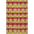 Hand-hooked Summer Wheat Indoor/Outdoor Bright Plaid Rug (8' x 10')