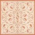 Recife Veranda Natural and Terra-Cotta Area Rug (8'6 x 8'6)