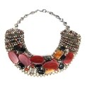 Exquisite Charm Mix Stone Autumn Collar Necklace (Thailand)