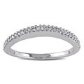 Miadora 14k White Gold 1/6ct TDW Diamond Wedding Ring (G-H, I1-I2)