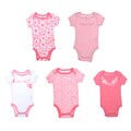 Calvin Klein Newborn Girls Bodysuit Set in Pink/White
