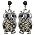 Kate Marie Rhinestone Owl Design Fashion Earrings