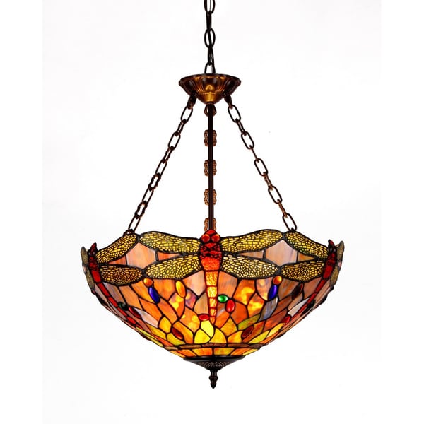 Dragonfly Design 3light Inverted Pendant Light Overstock Shopping