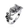 Sterling Silver Ethereal Romance Floral Ring (Thailand)