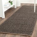 Handwoven Natural Fiber Doubleweave Sea Grass Grey Rug (2' 6 x 8')