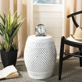Safavieh Paradise Courtyard White Ceramic Garden Stool