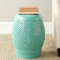 Safavieh Paradise Courtyard Light Blue Ceramic Garden Stool