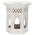 Safavieh Paradise Garden Cream Ceramic Garden Stool