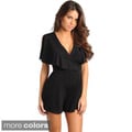 Stanzino Women's Cut-out Back V-neck Romper