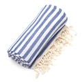 Authentic Pestemal Fouta True Blue Turkish Cotton Beach Towel
