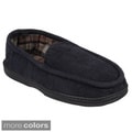 Boston Traveler Men's Lined Corduroy Moccasin Slipper Shoes