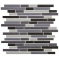 SomerTile 11.75-Inch View Reglia Piano Glass Mosaic Tile (Pack of 17)