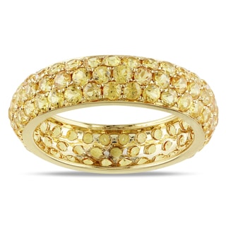Miadora 14k Yellow Gold Yellow Sapphire Ring