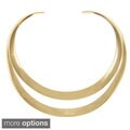 Alexa Starr Silvertone or Goldtone Open Back Two-row Choker