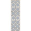 Safavieh Handmade Cambridge Moroccan Light Blue Wool Rug (2'6 x 6')