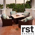 Bliss 5-Piece Fire Table Seating Set Patio Furniture by RST