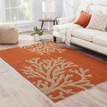 Hand-hooked Indoor/ Outdoor Abstract Rug (7'6 x 9'6)