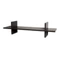 Laminated Espresso 'H' Shaped Wall Shelf