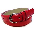 Womens Colored Leather Slim Belt