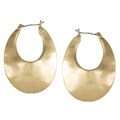 Kenneth Cole Goldtone Sculpture Hoop Earrings