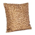 Beaded and Sequined Copper Decorative Throw Pillow