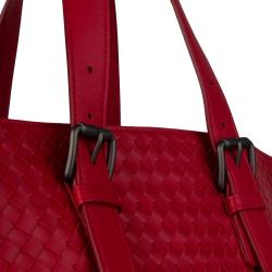 Bottega Veneta Red Ebano Nappa Tote