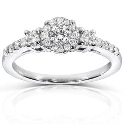 14k White Gold 1/2ct TDW Diamond Engagement Ring (H-I, I1-I2)