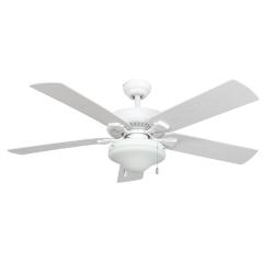 EcoSure Wharfside White Globe 52-Inch Ceiling Fan