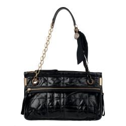 Lanvin Black Amalia Leather Crossbody Bag