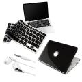 Black Hard Case/ Keyboard Cover/ Headset for Apple MacBook Pro 13-inch