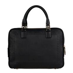 Versace Black Leather Satchel