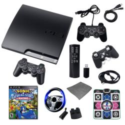 Playstation 3 160GB Ultimate Bundle with Sonic Racing, Wheel, Remote, and Much More