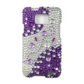Full Rhinestone Purple Silver Case for AT&T Samsung Galaxy SII I777