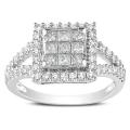Miadora 14k White Gold 1ct TDW White Diamond Ring (G-H, I1-I2)