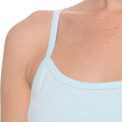 American Apparel Women's Light Blue Sheer Spaghetti Tank Top