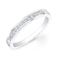 10k Gold 1/6ct TDW Channel-set Princess Diamond Band