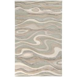 Candice Olson Hand-tufted Zagros Abstract Waves Wool Rug (9' x 13')