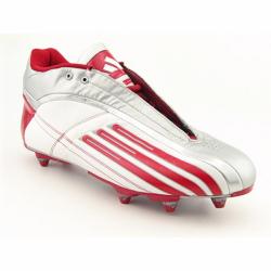 Adidas Men's 'Scorch 3 Mid D' White/Red Football Cleats (Size 16)
