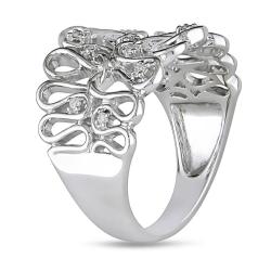 Miadora 14k White Gold 1/10ct TDW Diamond  Ring (G-H, I2-I3)