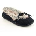Rocket Dog Women's 'Shimmie' Black Cozy Knit Slippers
