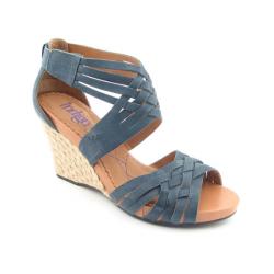 Indigo by Clarks Womens 'Pocomo' Blue Platform Shoes