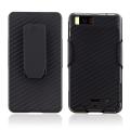 Black Snap-on Case/ Holster Combo for Motorola Droid X2