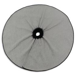Texaco Platinum Shaggy Black Holiday Tree Skirt
