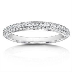 14k White Gold 1/3ct TDW Diamond Wedding Band