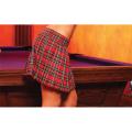 Hustler Women's Long Plaid School Girl Skirt