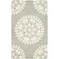 Handmade Soho Chrono Grey/ Ivory New Zealand Wool Rug (8'3 x 11')