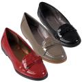 Journee Collection Women's 'Uniform-02' Patent Bow Accent Loafers