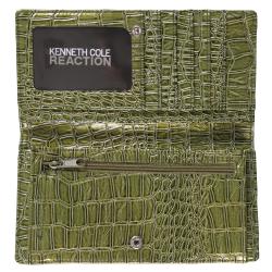 Kenneth Cole Reaction Women's Slim Croc Print Clutch Wallet